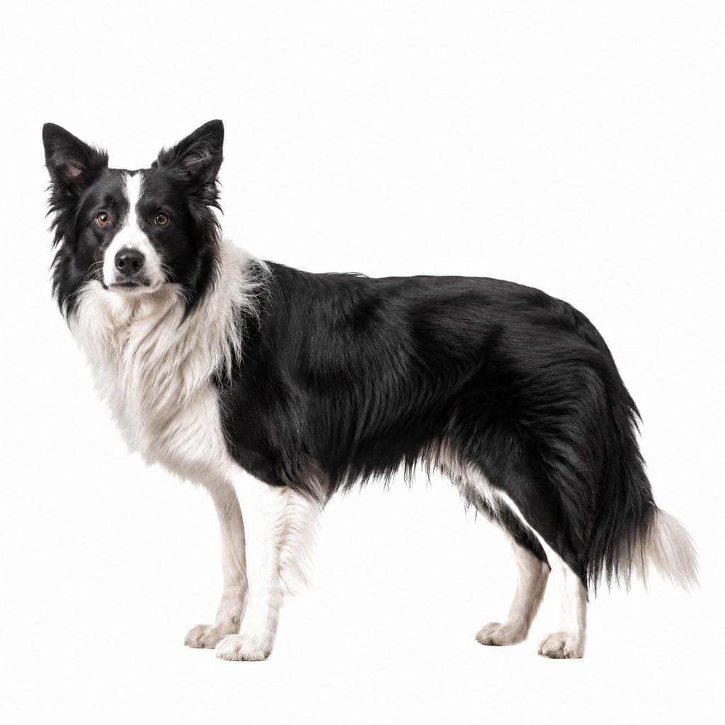 古装边关 牧羊犬 古风写实动物图 全身主视图