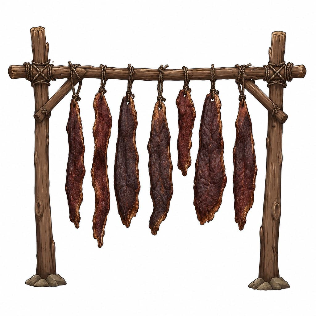 西幻种田 肉干 条状 悬挂 正面