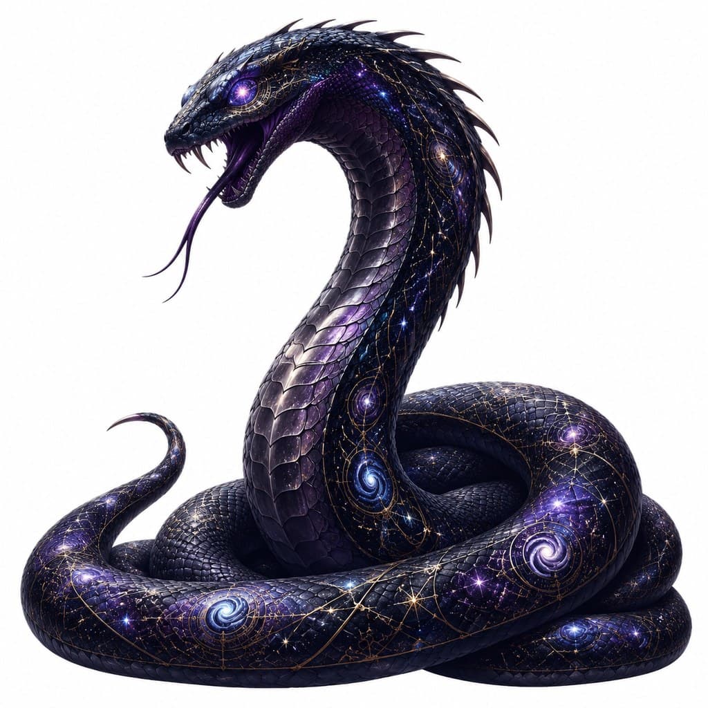 西方魔幻星界巨蛇星系斑纹星目全身主视图