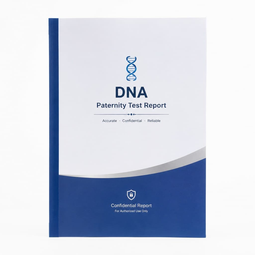 formal DNA paternity test report folder