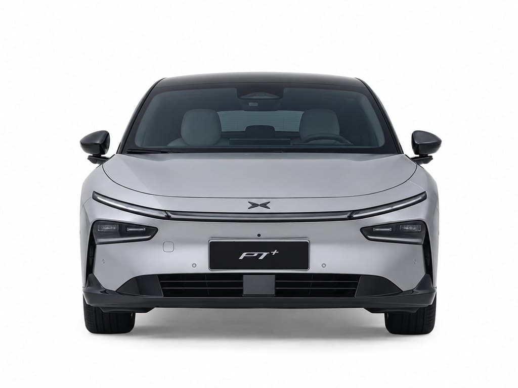 modern electric luxury sedin silver