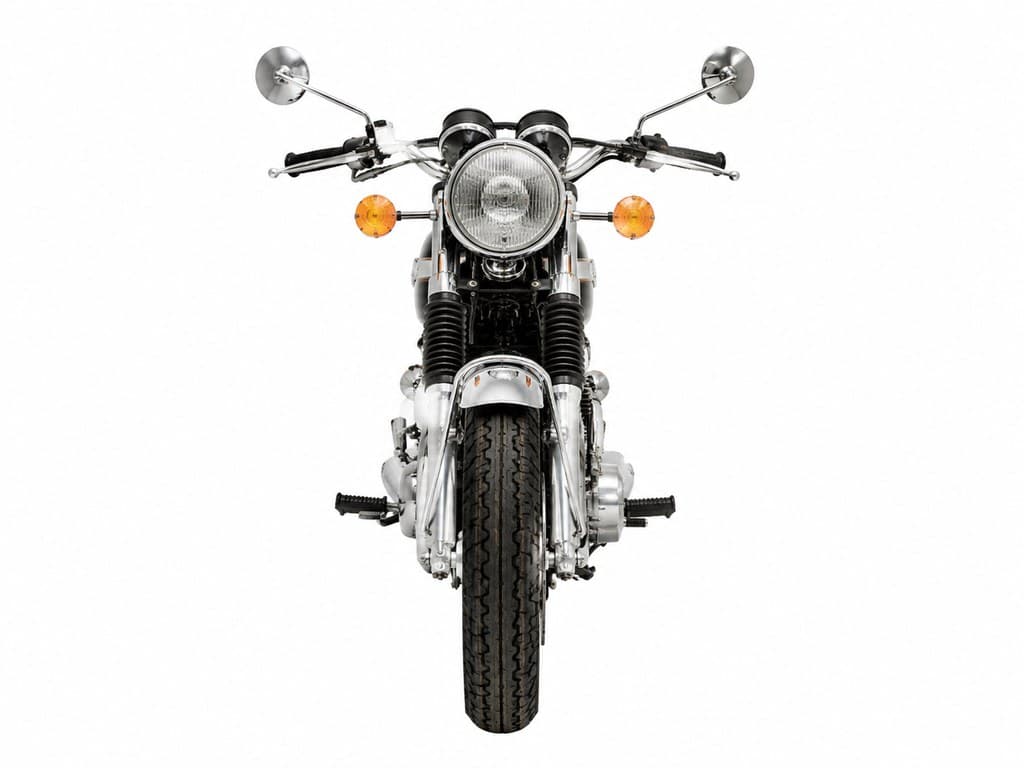 vintage chrome motorcycle