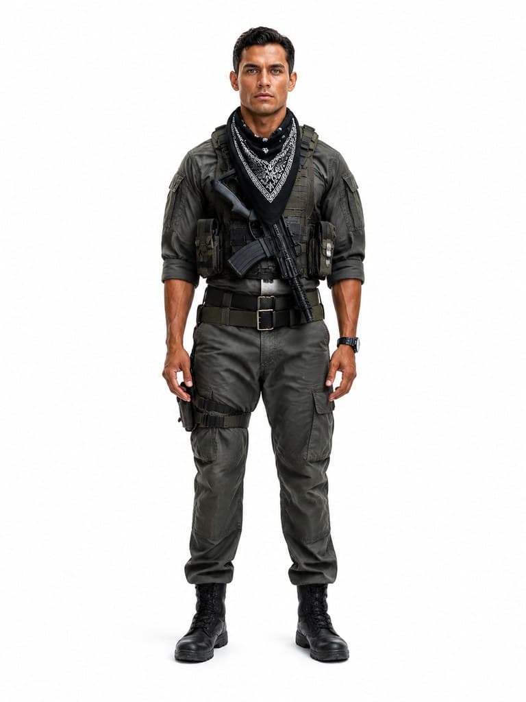 jungle compound armed guard