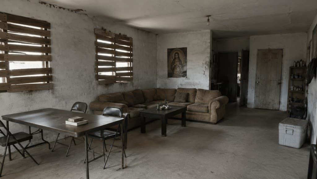 cartel safehouse living area