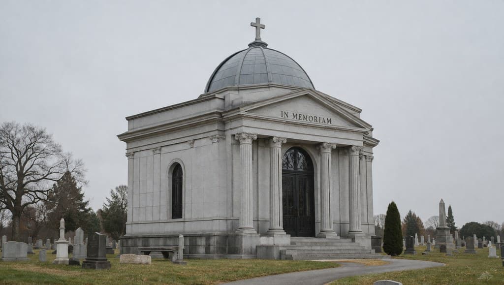 rural cemetery exterior used for a funeral scene