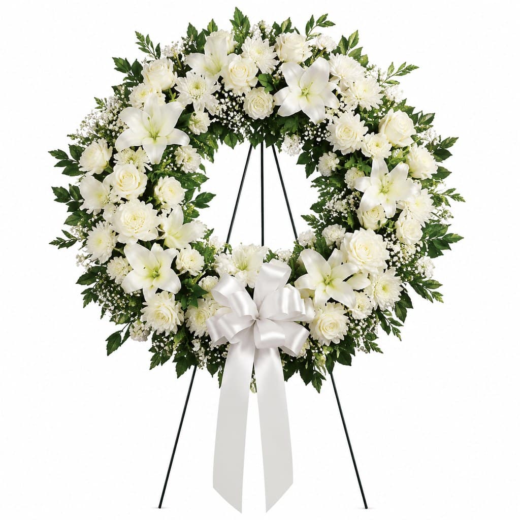 formal funeral wreath