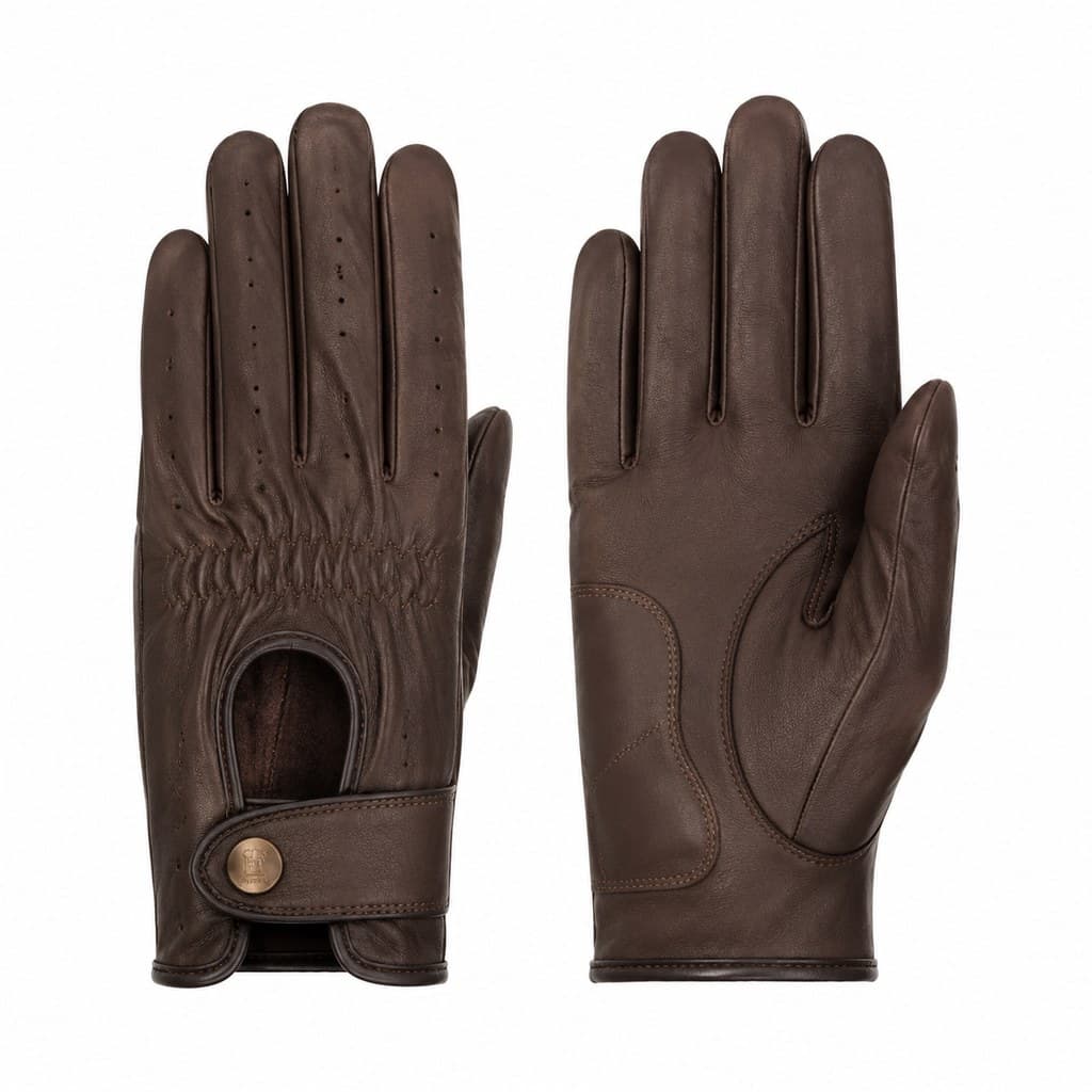 leather riding glove pair