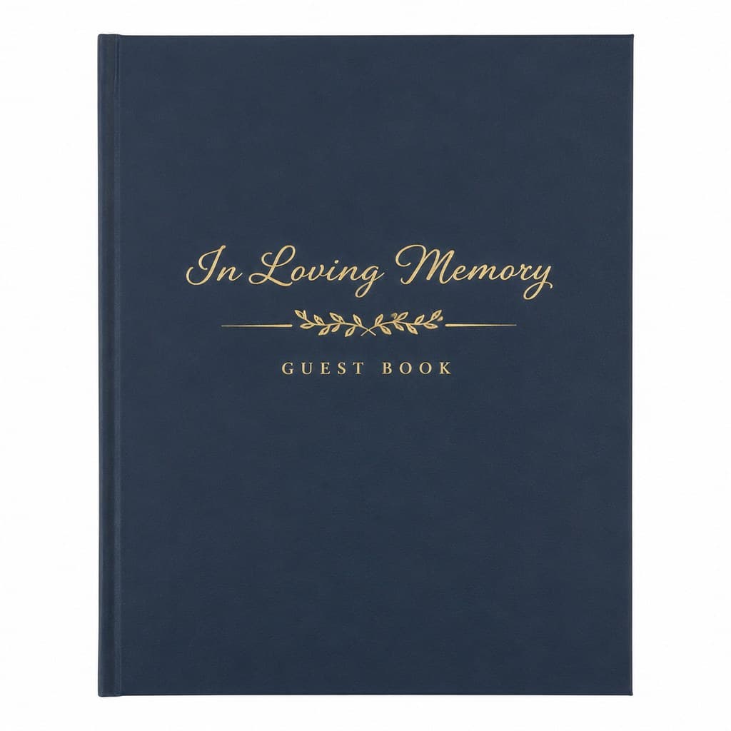 formal funeral guestbook