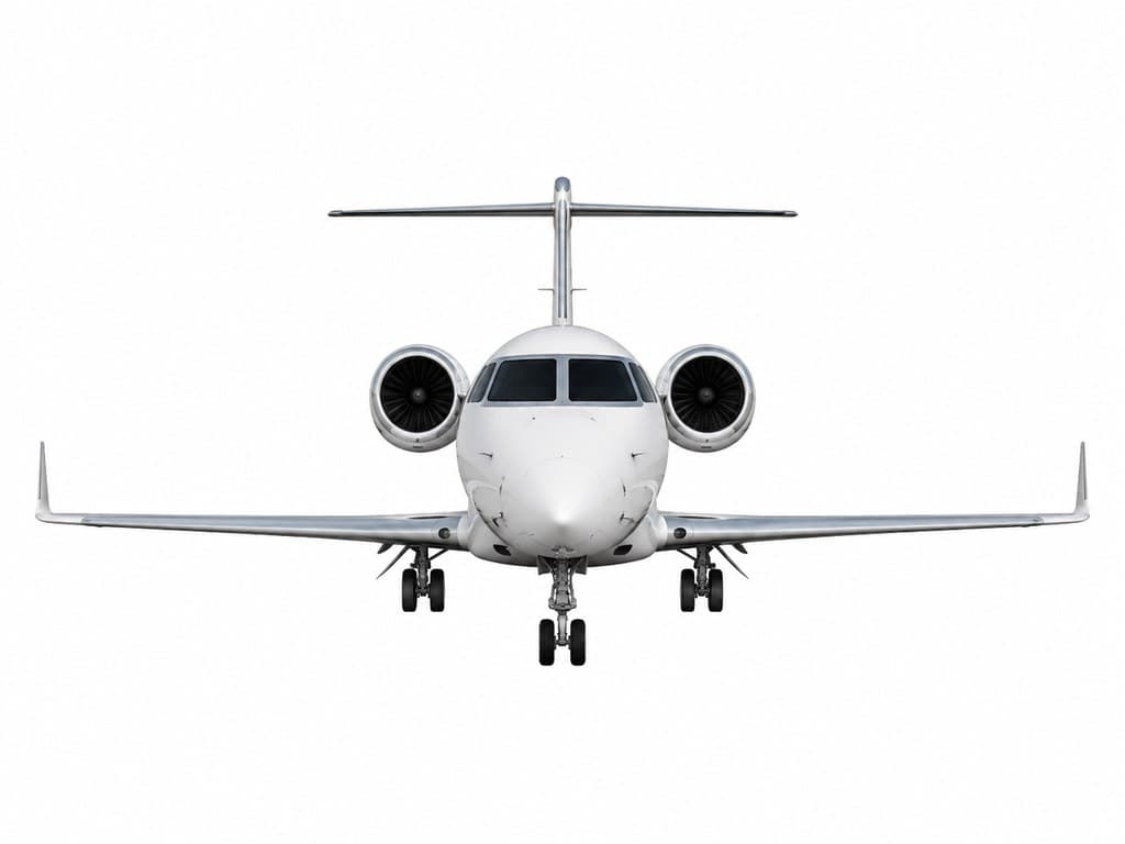 sleek business jet used for financial-crime travel