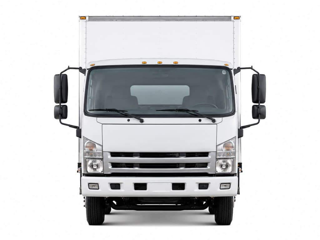plain moving truck used to transport stolen goods