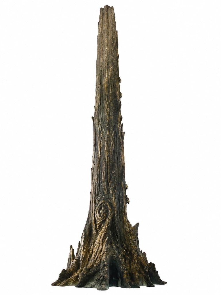 建木 建木 通天巨木 无枝直上 神光 上古洪荒写实植物图 3D资产参考