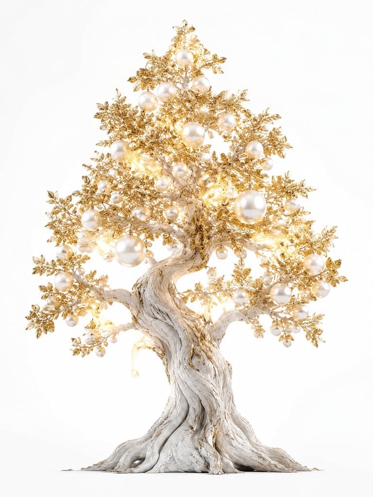 珠树 珠树 结明珠 神树 瑞光 上古洪荒写实植物图 3D资产参考