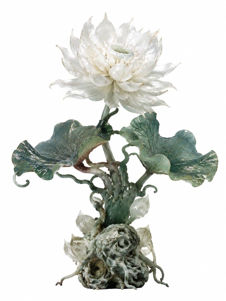 睡莲灵 灵莲 莹润仙莲 灵光 灵植 上古洪荒写实植物图 3D资产参考
