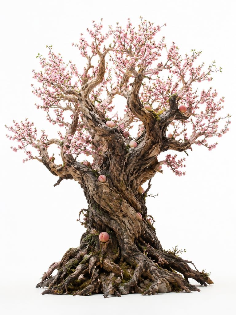 夸父邓林 邓林 桃杖化成 桃林 神林 上古洪荒写实植物图 3D资产参考